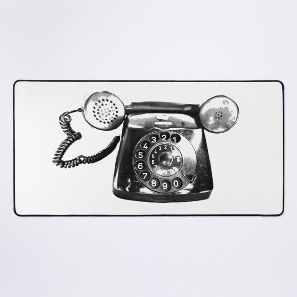 Item preview, Vintage phone black and white designed and sold by suekieper.