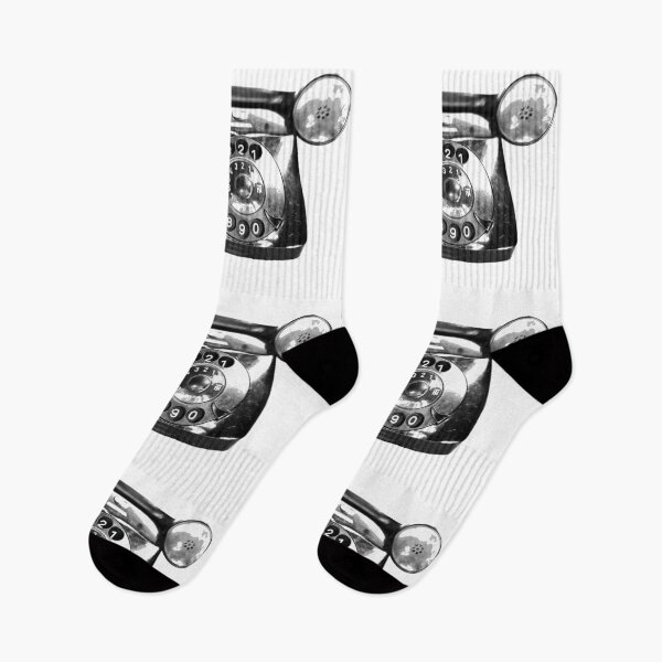 Item preview, Vintage phone black and white  designed and sold by suekieper.