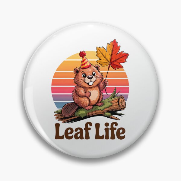 Item preview, Leaf Life – Adorable Beaver Living the Maple Dream designed and sold by Taans-Creation.