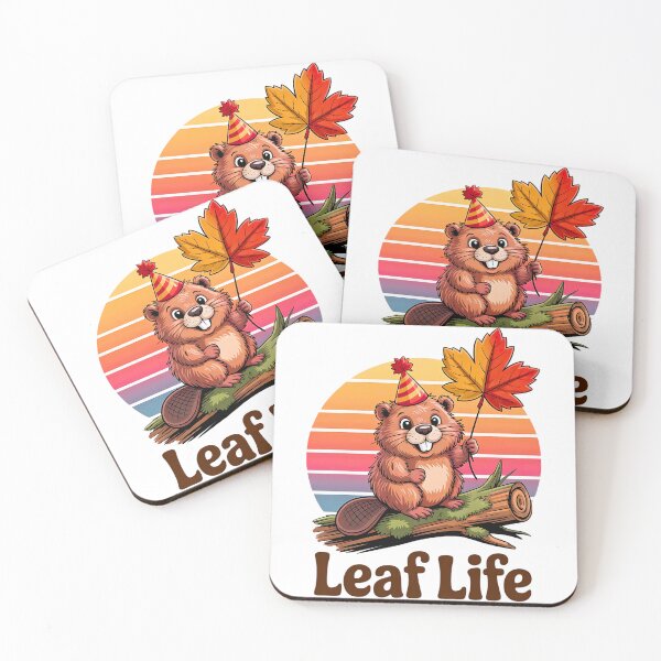Item preview, Leaf Life – Adorable Beaver Living the Maple Dream designed and sold by Taans-Creation.