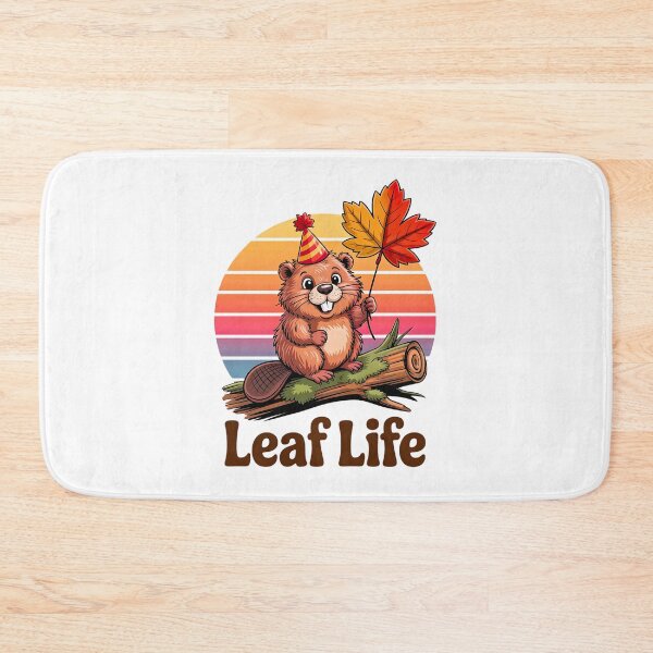 Item preview, Leaf Life – Adorable Beaver Living the Maple Dream designed and sold by Taans-Creation.