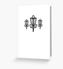 Vintage Disc Golf V7 Greeting Card