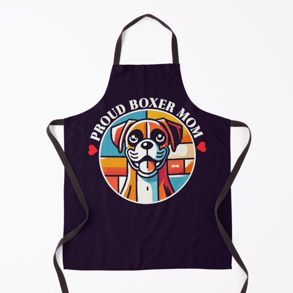Item preview, Proud Boxer Mom – Retro Pop-Art Wiggle-Butt Badge designed and sold by Victor Shadehorn.