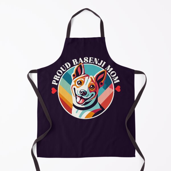 Item preview, Proud Basenji Mom – Retro Rainbow Pup Badge designed and sold by Victor Shadehorn.