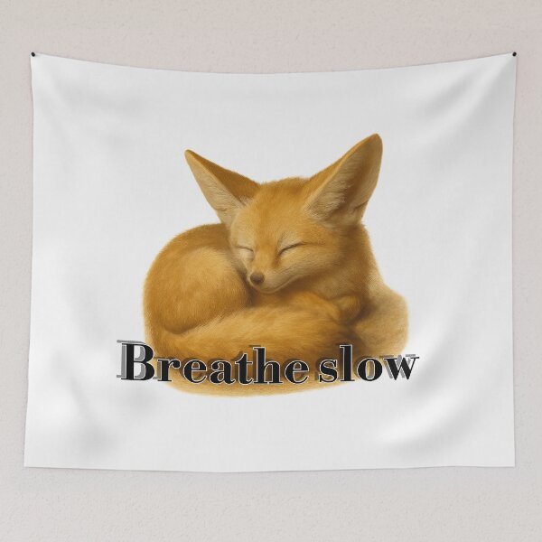 Item preview, Sleeping Fennec Fox - Realistic Cozy Oil Painting designed and sold by Real-West.