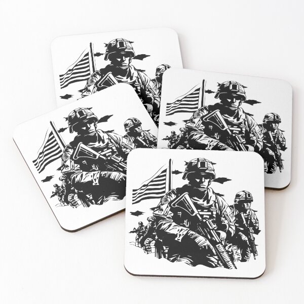 Item preview, U.S. Army Veteran Military Service Flag Combat Forces  designed and sold by inkoutninja.