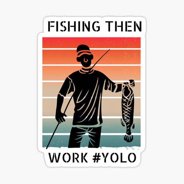 Item preview, Retro Fisherman's T-Shirt, YOLO Summer Vibes Tee designed and sold by 4LazyDayz.