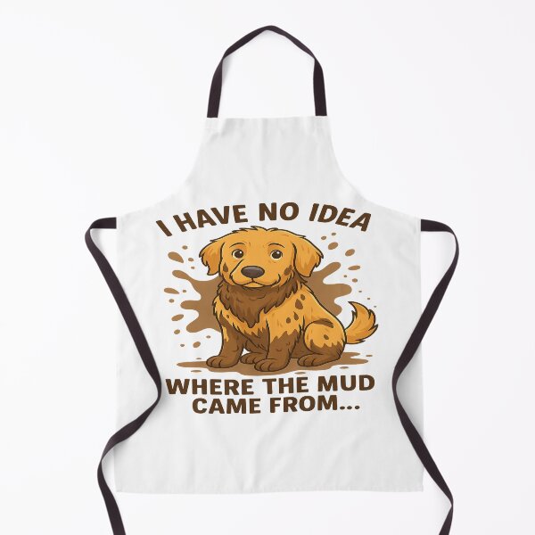 Item preview, No Idea Where the Mud Came From – Funny Dog T-Shirt for Kids & Teens designed and sold by authormikemuncy.