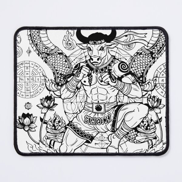 Item preview, Ancient Muay Thai Warriors & Naga - Sak Yant Style Design designed and sold by rich4Design.