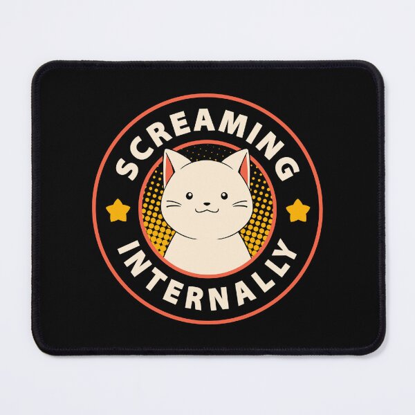 Item preview, Screaming Internally Cute Cat by Tobe Fonseca designed and sold by Tobe Fonseca®.