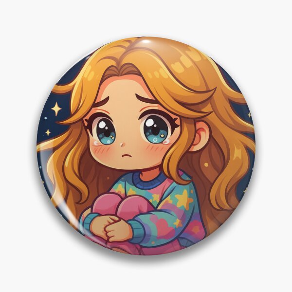 Item preview, Chibi Girl Under Stars Asking Deep Question designed and sold by NutSkyArt.