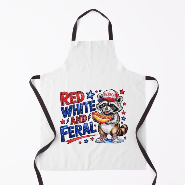 Item preview, Red White And Feral designed and sold by WoodburyLake.