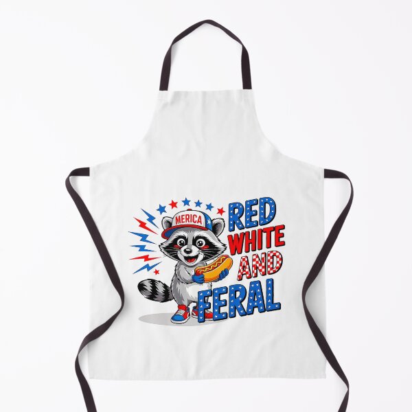 Item preview, Red White And Feral designed and sold by WoodburyLake.