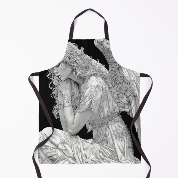Item preview, Beautiful black and white, gray scale angel sketch designed and sold by dcrc.
