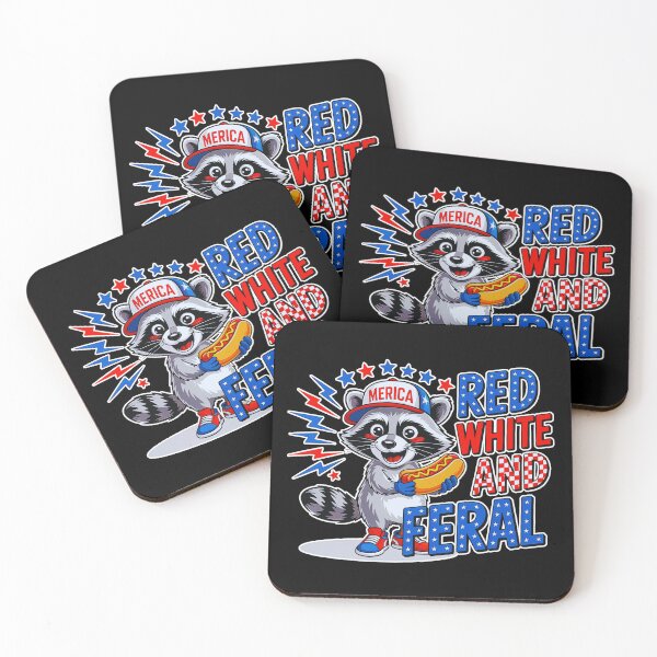 Item preview, Red White And Feral  designed and sold by WoodburyLake.
