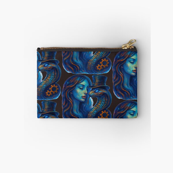 Item preview, "Clockwork Cobra and Cobalt Muse" designed and sold by VidyoeDesigns67.