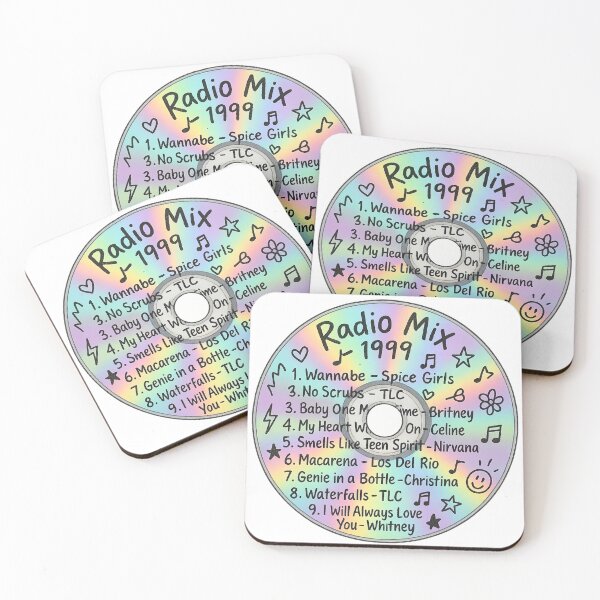 Item preview, Radio Mix 1999 – Iridescent 90s Mixtape CD Design designed and sold by Soft rot studio.