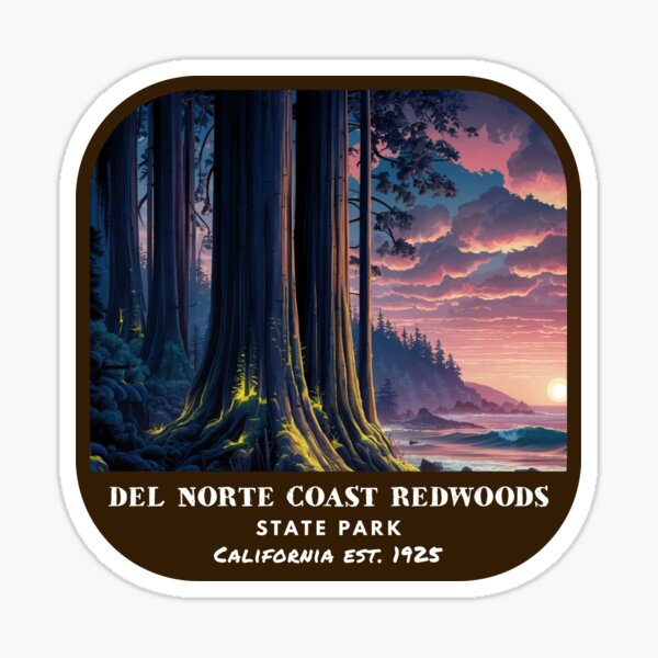 Item preview, Vintage Del Norte Coast Redwoods State Park (California State Park) designed and sold by RabbitK.