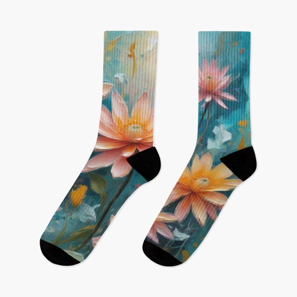 Item preview, Peach Orange Lotus Floral Art designed and sold by Uniquely Yours.