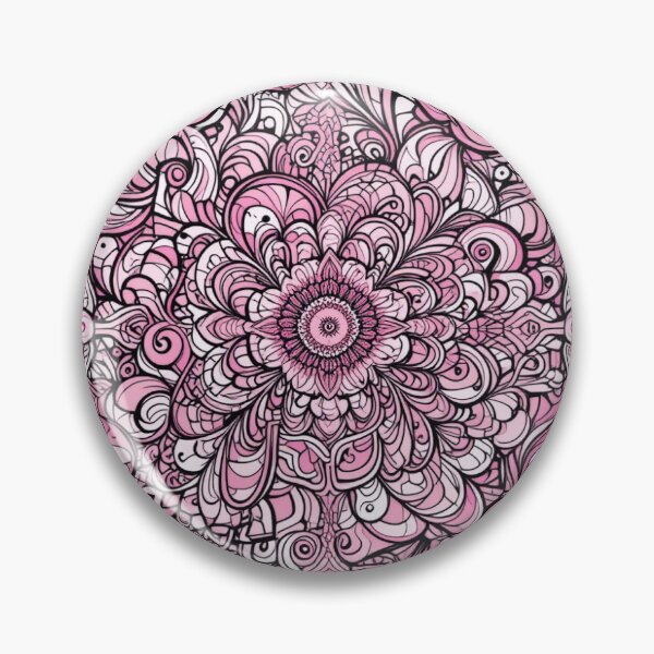 Artikelvorschau, Rosa Zentangle entworfen und verkauft von JiffyGirls.