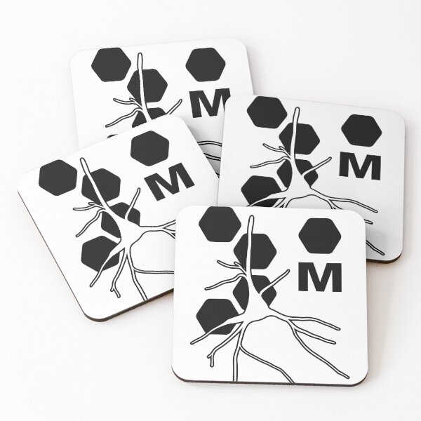 Item preview, Om Labs Neuron Hexagon Print  designed and sold by ScientiaAcLabor.