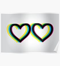 Queer Eye Style Logo (Two Hearts) Poster
