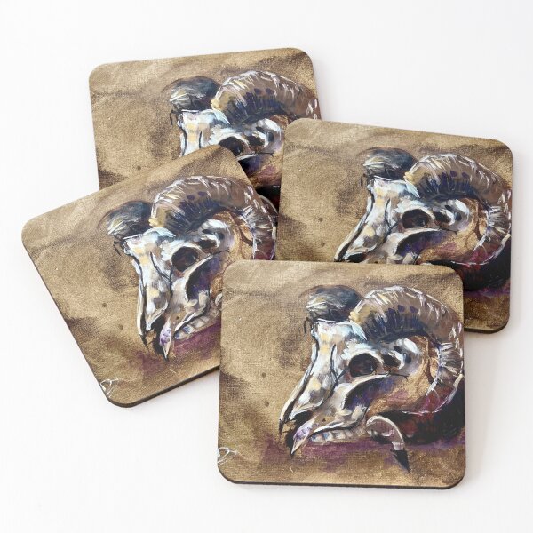 Item preview, Rugged ram skull  designed and sold by lobstartist.