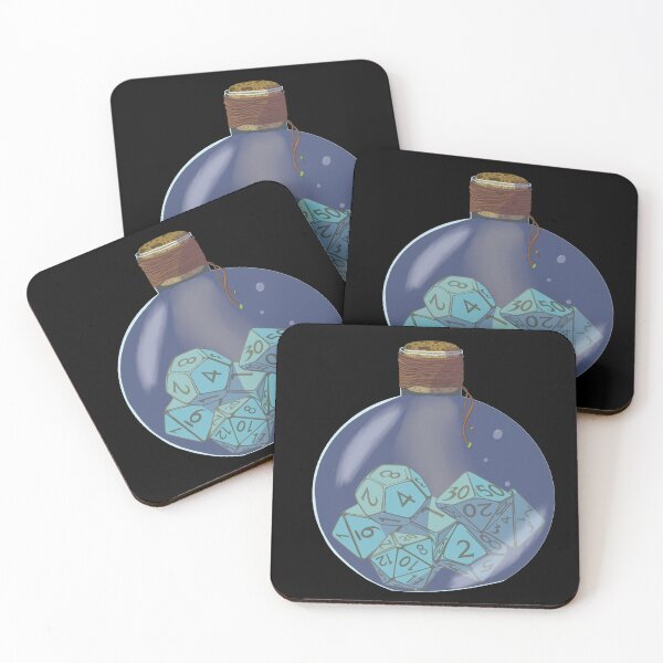 Item preview, Blue D20 Dice Potion designed and sold by Ivorycrow.
