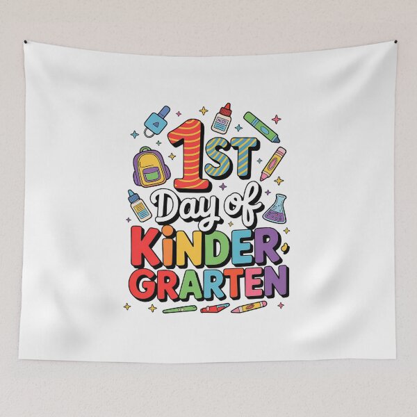 Item preview, 1st day of Kindergarten Back to School Student designed and sold by facegm.