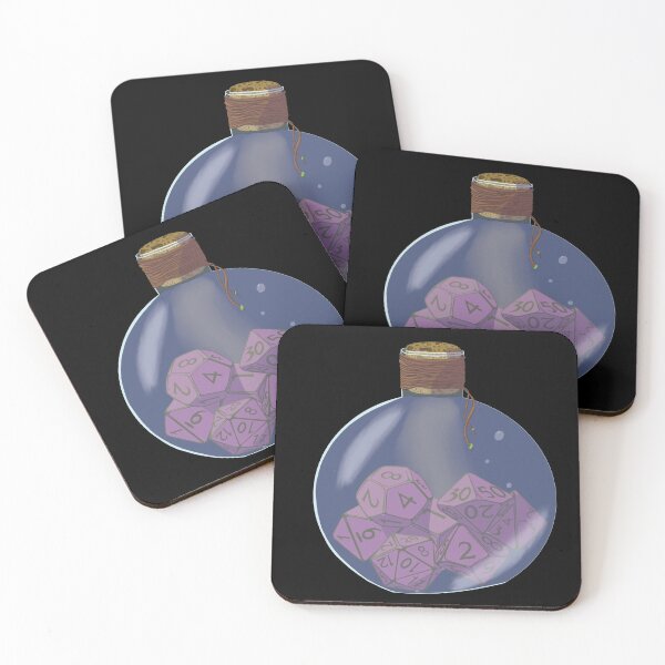 Item preview, Purple D20 Dice Potion designed and sold by Ivorycrow.