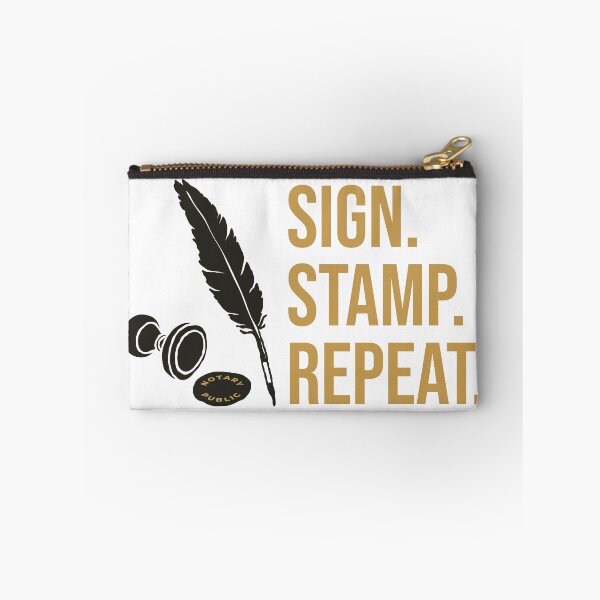 Item preview, Sign. Stamp. Repeat. – Bold Notary Public Workflow Design designed and sold by NotaryLife.