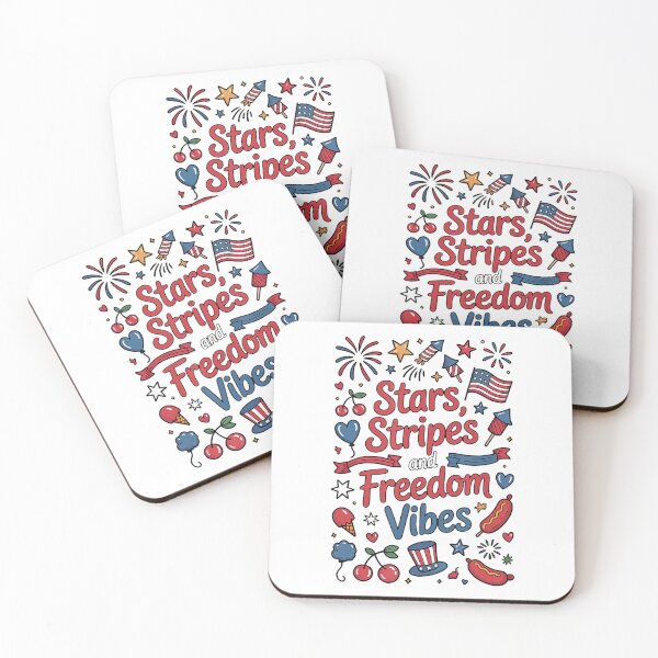 Item preview, Funny Girly 4Th Of July Cute Stars Stripes And Freedom Vibes designed and sold by Wilson-Aura.