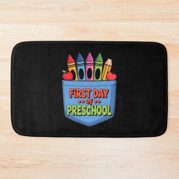 Item preview, 1st Day of Preschool Crayons and Apple Back to School designed and sold by facegm.
