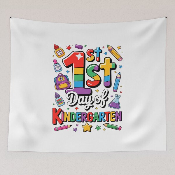 Item preview, 1st day of Kindergarten Back to School Student designed and sold by facegm.