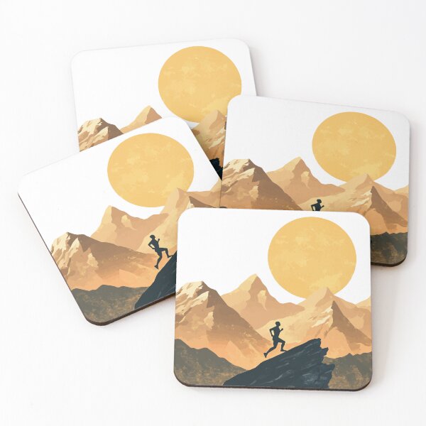 Item preview, Trail Runner Ridge Badge – Vintage Mountain Adventure designed and sold by TheLongRun.