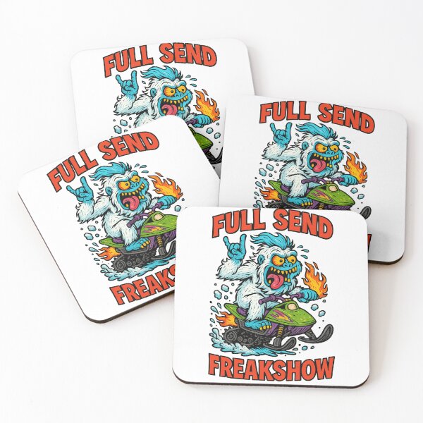 Item preview, Full Send Freakshow – Snowmobile Yeti Chaos designed and sold by Kempworx Art.