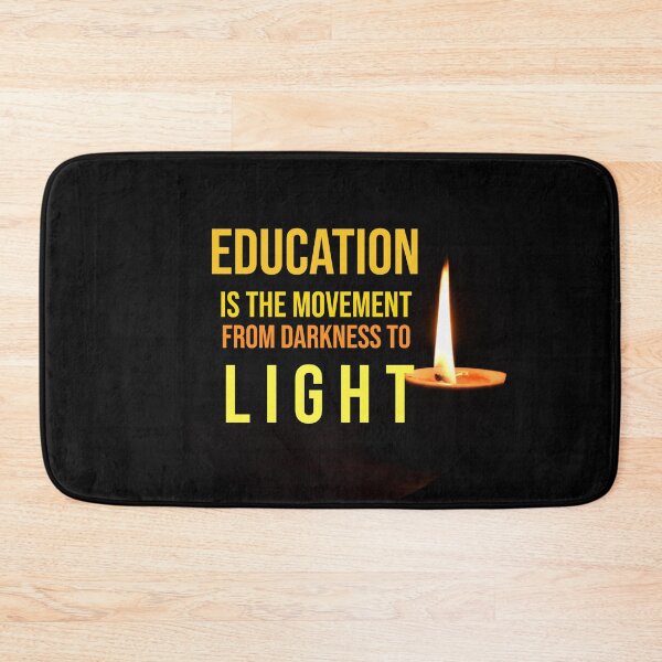 Item preview,  Education Is the Movement from Darkness to Light – Enlightening Quote  for Learners designed and sold by ArtsyExplorer.