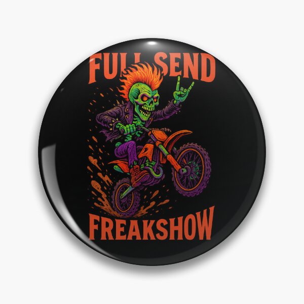 Item preview, Full Send Freakshow – Punk Rock Skeleton Art designed and sold by Kempworx Art.