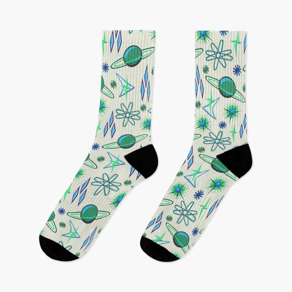 Item preview, Green and Blue Retro Planets Seamless Repeat designed and sold by Sharon Schwalbe.