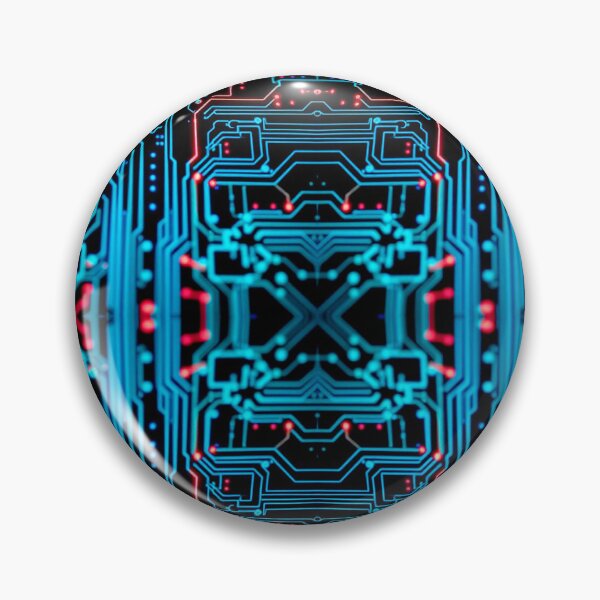 Item preview, Futuristic Blue Digital Artificial Intelligence Brains designed and sold by FestDrip.