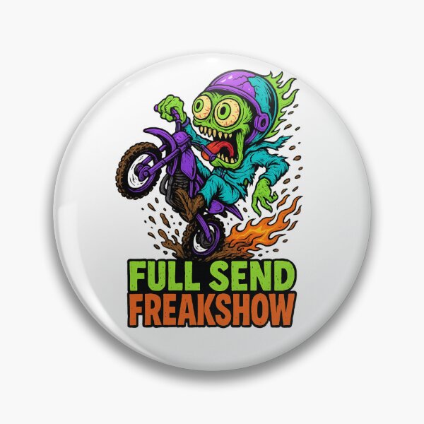 Item preview, Full Send Freakshow – Alien Dirt Bike Mayhem designed and sold by Kempworx Art.