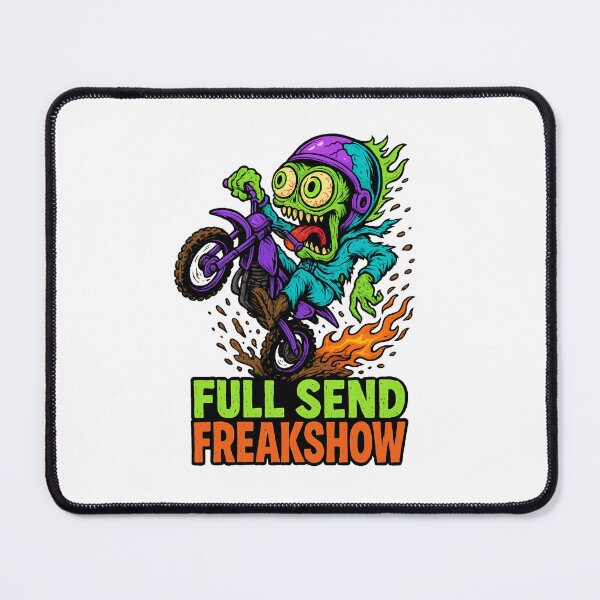 Item preview, Full Send Freakshow – Alien Dirt Bike Mayhem designed and sold by Kempworx Art.