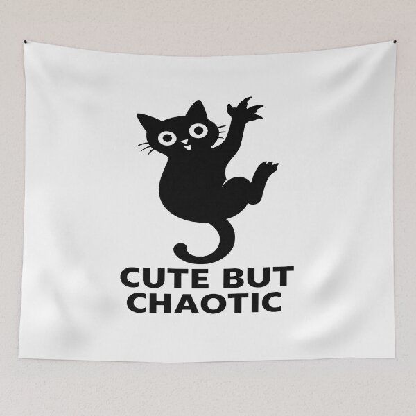 Item preview, Cute but Chaotic – Black Cat Energy designed and sold by TimeloopAU.