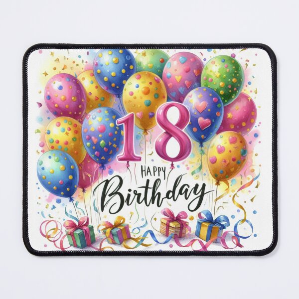 Item preview, Happy 18th Birthday designed and sold by purplesensation.