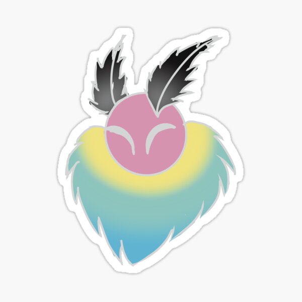 Mothman Polygender Head Sticker