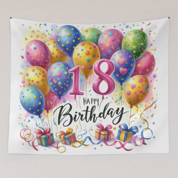 Item preview, Happy 18th Birthday designed and sold by purplesensation.