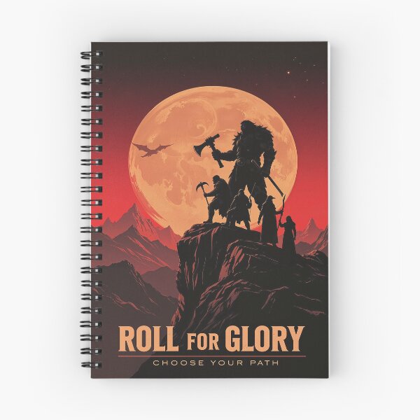 Item preview, Roll for Glory – Epic DnD Adventure Poster designed and sold by DiceWay.