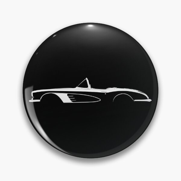 Item preview, Corvette C1-1958 (White) designed and sold by Car Silhouettes.