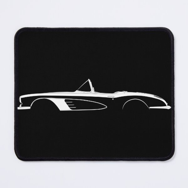Item preview, Corvette C1-1958 (White) designed and sold by Car Silhouettes.