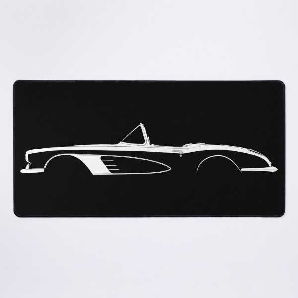 Item preview, Corvette C1-1958 (White) designed and sold by Car Silhouettes.